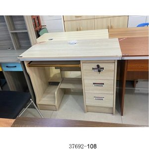 Escritorio de Oficina Moderno con Gabinete de Almacenamiento de Madera, Diseño Contemporáneo para Oficina en Casa, Independiente 37692-108 - Product Image 1