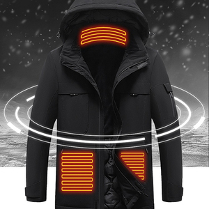 Veste de cyclisme longue à capuche imperméable, respirante et coupe-vent <span class=keywords><strong>MIDIAN</strong></span> CHINESE, avec revêtement d'hiver, séchage rapide, design personnalisé entièrement sublimé - Product Image 2