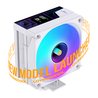 Enfriador de CPU RGB LOVINGCOOL en Oferta, Pantalla de Velocidad y Temperatura, 6 Tubos de Calor, 3/4 Pines, Cobre, Am4/5 LGA1200, Radiador de Refrigeración por Aire para Gamers