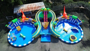 Parque Acuático Inflable de Múltiples Niveles con Toboganes y Obstáculos, Diversión y Aventura para Todas las Edades - Product Image 5