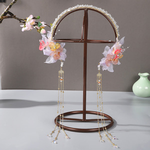 Tocado Hanfu para mujer, diadema de cristal exquisita estilo Tang, colgante para la frente, borla de estilo antiguo de hada, accesorio para el cabello de estilo antiguo - Product Image 2