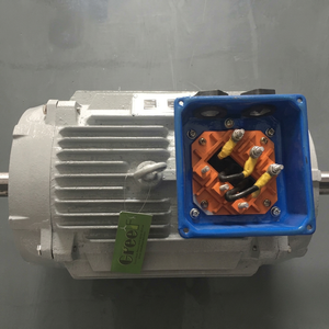 Générateur triphasé à aimants permanents à double arbre basse vitesse 30 kW, indice de protection IP54, pour utilisation avec éoliennes/turbines hydrauliques, modèle Greef GDF - Product Image 1