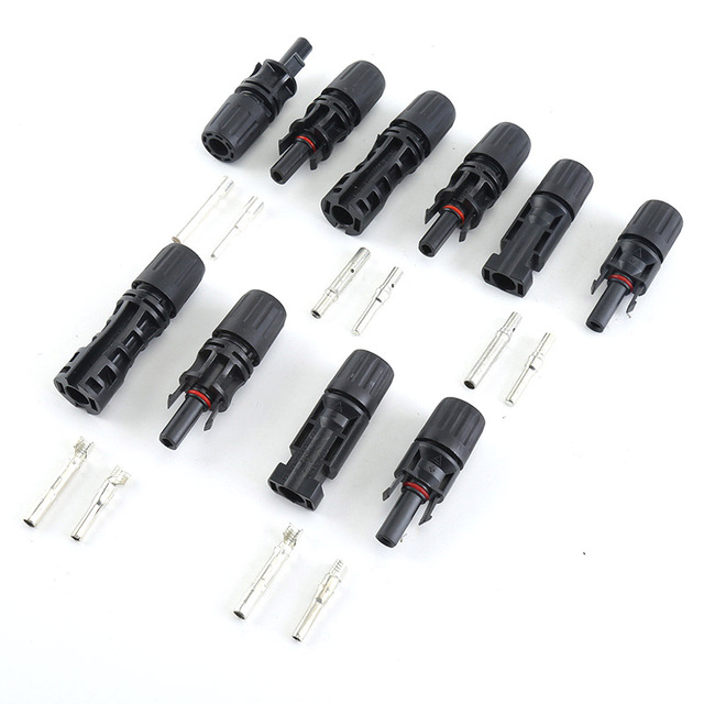 IP67 Waterproof Solar Connector 1000V 1500V DC PV Connector Compatible with MC4 for Solar Panel Energy System Power Distribution