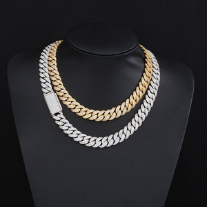 Collier chaîne cubaine NUOYA à 3 rangs, plaqué or 18 carats, bijoux hip-hop personnalisés avec zircon pour homme et femme, idéal pour les fêtes - Product Image 4