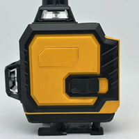 Niveau laser industriel 4D à 16 lignes, 360 degrés, laser rotatif à faisceau vert avec alimentation par batterie au lithium