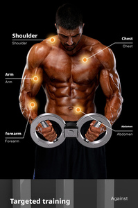 Burn Machine Entrenador de Fuerza de Agarre, Entrenador de Manos y Antebrazos con Rotación de 360 Grados, Ejercitador de Antebrazos para Fitness, Entrenamiento y Boxeo - Product Image 4