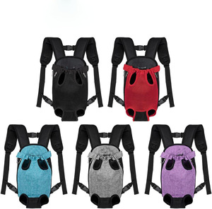 Özelleştirilmiş havalandırmalı yürüyüş köpek taşıyıcı yürüyüş kamp seyahat tek kollu çanta kedi köpek yavru Pet yavru özel sırt çantası göğüs çantası - Product Image 6