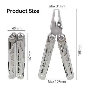 Çok aracı pense tel kesici çok fonksiyonlu pense cep pense kamp çok amaçlı taşınabilir katlanır açık endüstriyel OEM - Product Image 3