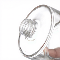 Flacon diffuseur de roseaux d'aromathérapie en verre de luxe 50ml de forme carrée ou ronde avec bouchon à vis pour usage parfumé