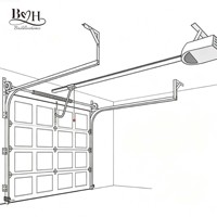 Porte sectionnelle en acier moderne pour l'extérieur avec porte piétonneuse optionnelle, porte coupe-vent pour maison résidentielle