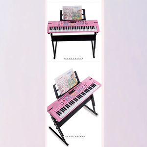 61-Key Children's Electronic Keyboard With <b>Microphone</b> And <b>Stand</b> For Beginners Music Learning Piano Toy For Kids - Product Image 4