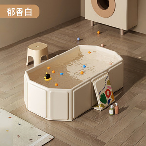 Baignoire pliable pour bébé, <span class=keywords><strong>piscine</strong></span> pour les moins de 3 ans, utilisation à domicile et en extérieur, <span class=keywords><strong>jeux</strong></span> de natation pour nouveau-nés - Product Image 5