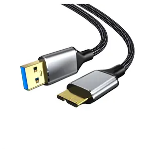 USB 3.0 ถึง MICRO -B USB3.0 ฮาร์ดดิสก์แบบพกพาข้อมูลสําหรับ Seagate WD Western ดิจิตอล Samsung SanDisk โตชิบาฮาร์ดไดรฟ์