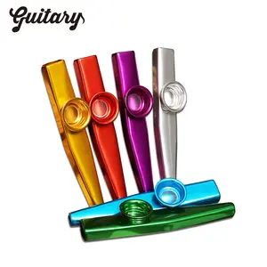 हल्के पोर्टेबल बांसुरी पवन शुरुआत संगीत प्रेमियों के लिए साधन धातु हारमोनिका Kazoo