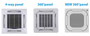 Midea 600CFM Unité de climatisation à cassette encastrée à quatre voies, 4 tuyaux, eau, ventilateur de bobine, montage au plafond pour usine - Product Image 4