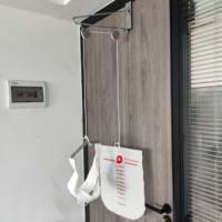 Kit de tracción cervical Overdoor para alivio del dolor de cuello, eslinga cervical completa para fisioterapia en casa, bolsa de peso de agua ajustable