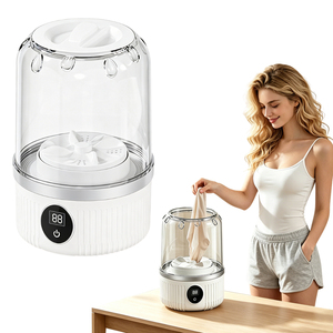 Mini Lavatrice Portatile per Biancheria Intima, Ricaricabile USB Senza Fili, Piccola Lavatrice Automatica per Calzini e Intimo - Product Image 1