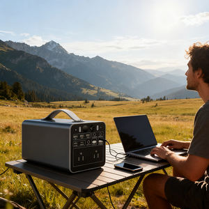 Station d'alimentation portable compacte 3,3 kg 300 W 299,7 Wh au lithium-ion avec charge solaire MPPT et lumière LED pour le camping en extérieur - Product Image 6