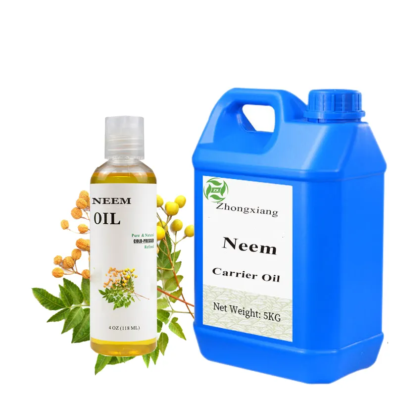Cosméticos al por mayor Aceite de Neem puro natural Aceite de Neem Virgen sin refinar para el crecimiento del cabello de la piel
