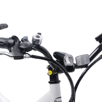 Vélo électrique tandem TXED 26 pouces 36V 350W 7 vitesses avec moteur arrière, frein à disque en alliage d'aluminium et batterie lithium 10.4AH