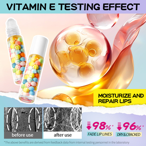 SADOER Vente en gros Baume à lèvres biologique nourrissant et hydratant à la vitamine E, taille standard 5ml, Huile à lèvres liquide transparente OEM Marque Propre - Product Image 3