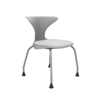 Chaise d'étudiant empilable en PP au design moderne, prix d'usine, chaise de bureau avec roulettes, chaise de conférence
