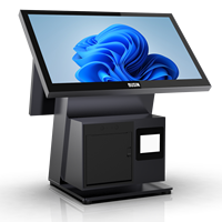 POS-система BUSIN с двумя сенсорными экранами 15,6+11,6 дюймов, ОС Windows 7/10/Android, памятью 2/4 ГБ и хранилищем 64 ГБ, в продаже