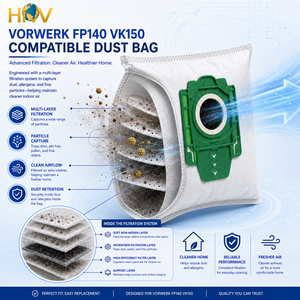 Compatible con el saco recolector de polvo para <span class=keywords><strong>aspiradora</strong></span> <span class=keywords><strong>Vorwerk</strong></span> FP-140 VK150 <span class=keywords><strong>VK140</strong></span> - Product Image 5