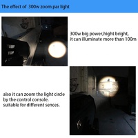 Lampu Par LED Zoom Focus 2in1 300w Super Terang Warm White Cob untuk Pencahayaan Panggung Pernikahan