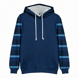 Sudadera con Capucha para Hombre, Invierno, 100% Algodón, Felpa, Sólida, Bordada, Transpirable, Ecológica, con Bolsillo - Product Image 1
