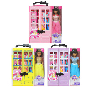 Princess Fashion <b>Doll</b> Wardrobe Carry Case with Clothes <b>Accessories</b> Shoes Purses for Girls 3+ Years - Product Image 4