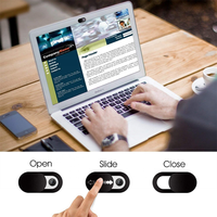 Cache-caméra pour téléphone portable, ordinateur portable, appareil photo, avec logo personnalisé imprimé, couverture de confidentialité pour webcam
