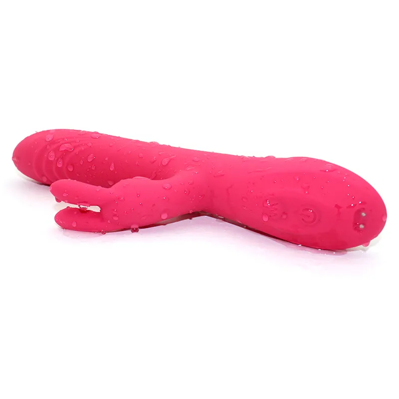 Değnek isıtma emme vibratör usb şarj aleti seks ürünleri g spot klitoris yapay penis tavşan vibratör kadınlar için
