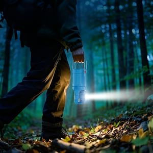 Ventilador solar multifuncional para exteriores de alta potencia, recargable por USB-C, de aleación de aluminio, impermeable, para camping. - Product Image 5