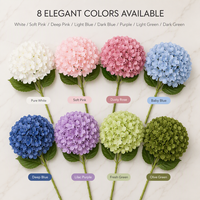 Bunga Hydrangea Artificial Joho Small Real Touch Premium Mewah Elegan untuk Pernikahan, Pesta, Gala, Kustom, Pesanan Khusus, Pedagang