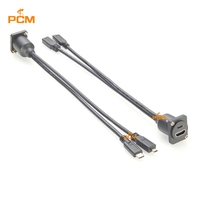 Cable de Salida Dual USB-C con Interfaz Multimedia de Alta Definición USB3.1 para Montaje en Panel