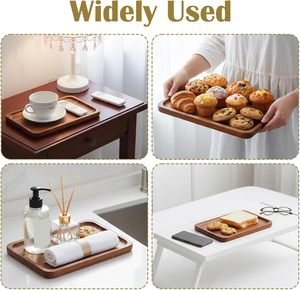 ถาดเสิร์ฟรูปไข่ จานไม้ตกแต่งสำหรับใส่ชา ผลไม้ ผัก ขนมปัง ของหวาน เค้ก ภาชนะบนโต๊ะอาหาร - Product Image 5