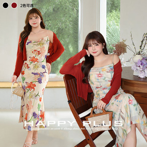 Cárdigan de Punto de Manga Larga para Mujer Runqi, Rojo, Cuello en V, Botones al Frente, Transpirable, Estilo Francés, Talla Grande - Product Image 3