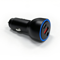 Chargeur allume-cigare 12/24V avec port mâle DC et double ports USB pour Starlink Mini