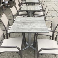 Brikley HPL imperméable ignifuge compact stratifié surface solide design moderne extérieur hôtel dessus de table 1 an prix d'usine