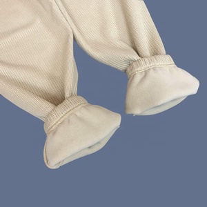 <span class=keywords><strong>Pantaloni</strong></span> da Jogging in <span class=keywords><strong>Velluto</strong></span> a Coste Beige con Logo Personalizzato, Streetwear Casual da Uomo, <span class=keywords><strong>Pantaloni</strong></span> Larghi per Autunno e Inverno - Product Image 4