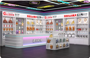 Vetrina Espositiva per Negozi di <span class=keywords><strong>Gaming</strong></span> di Tendenza, Armadietti Regalo con Verniciatura a Forno, Espositore Sospeso in Marmo - Product Image 3