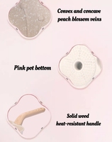 Poêle à frire antiadhésive de luxe tendance 2026, 5 trous, forme de fleur, style européen pour une cuisson efficace