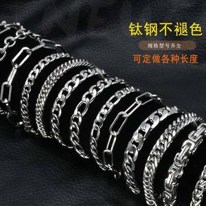 Bracelet géométrique pour hommes, chaîne cubaine en acier, torsadé, argent, pour Hip Hop, personnalisée, en Stock, offre spéciale - Product Image 2