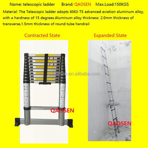 Xách Tay Bạc Duy Nhất Thẳng Kính Thiên Văn Nhôm Thang Với Ổn Định Thanh Nhà Sử Dụng Gấp Echelle Cho Ngoài Trời Căn Hộ - Product Image 6