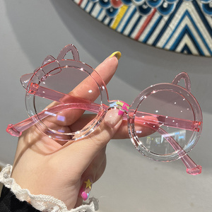 Gafas de Sol Redondas <span class=keywords><strong>para</strong></span> Niños, Nuevas y Lindas con Forma de Gato, Color Caramelo, Decorativas <span class=keywords><strong>para</strong></span> Niñas, Modernas y Elegantes - Product Image 6