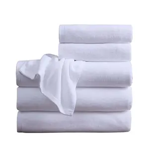 Soft Strong Absorbency Luxury 100% Cotton White Bleached Terry Towel India