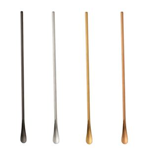 Cuchara para Café y Tenedor para Frutas de Acero Inoxidable 304 con Mango Largo, Minimalista, con Recubrimiento PVD Dorado, para Bar o Cafetería, Venta al Por Mayor - Product Image 3