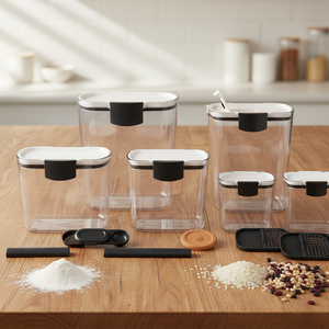 Ensemble de contenants de rangement de cuisine empilables en plastique durable et hermétique Progressif ProKeeper Bakers pour la farine et le sucre - Product Image 3