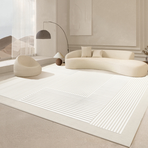 Tapis de chambre entière personnalisé de style nordique, haute qualité, couleur unie, silencieux, tapis de luxe léger - Product Image 1